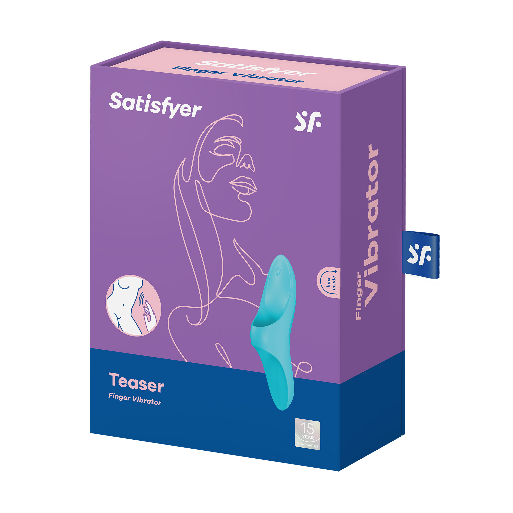 Вібратор на палець Satisfyer Teaser Finger Vibrator блакитний, 1 шт